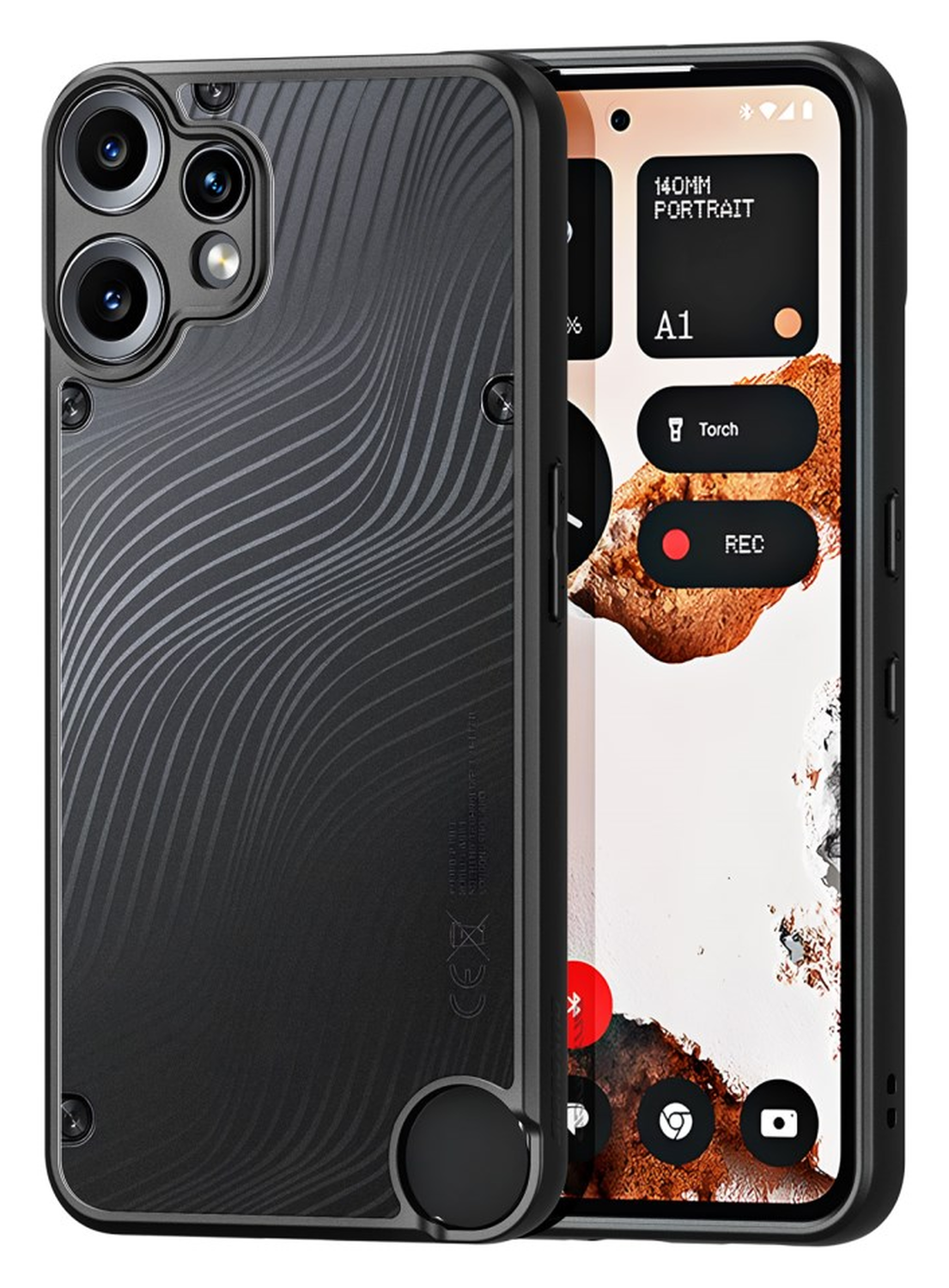 Dux Ducis Aimo Nothing CMF Phone 2 Pro Hoesje Back Cover Zwart afbeelding 1