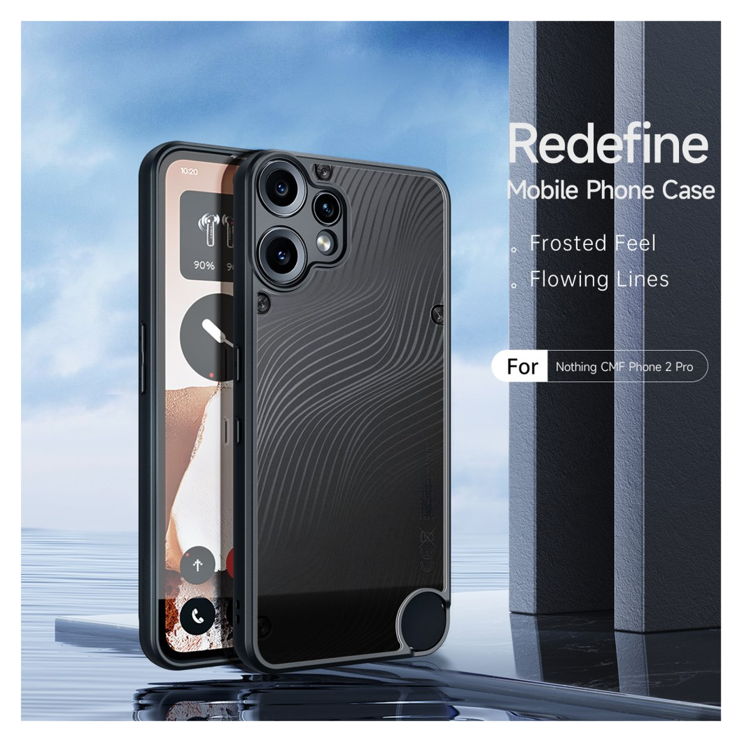 Dux Ducis Aimo Nothing CMF Phone 2 Pro Hoesje Back Cover Zwart afbeelding 3