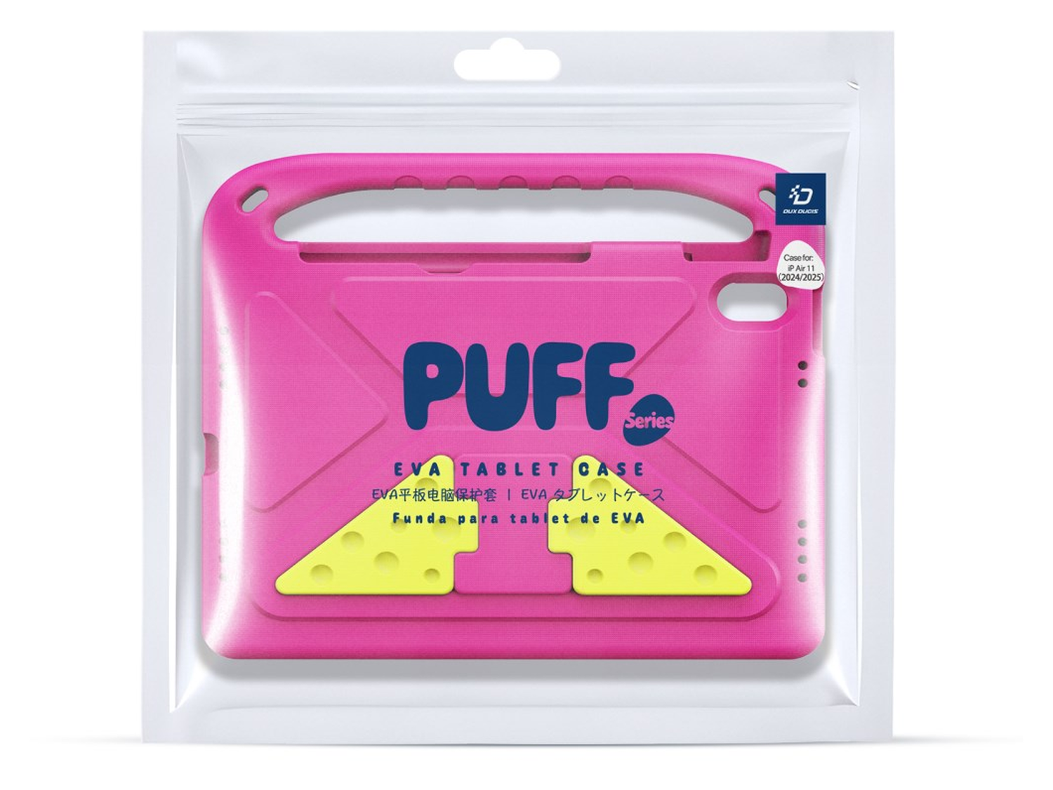 Dux Ducis PUFF iPad Air 11 (2024/2025) / Pro 11 (2024) Kinder Tablethoes Roze afbeelding 9