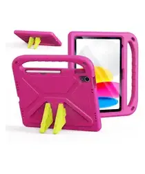 Dux Ducis PUFF iPad 11 (2025) / 10.9 (2022) Kinder Tablethoes met Handvat Roze afbeelding