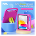 Dux Ducis PUFF iPad 11 (2025) / 10.9 (2022) Kinder Tablethoes met Handvat Roze afbeelding 3