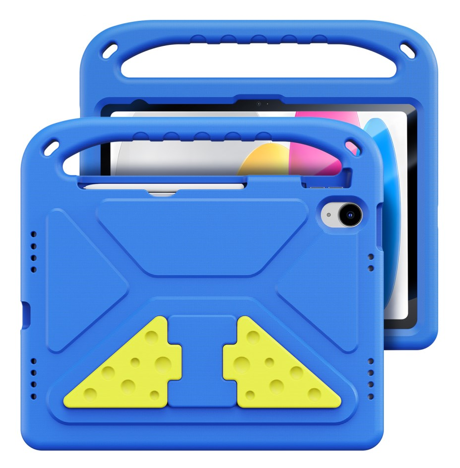 Dux Ducis PUFF iPad 11 (2025) / 10.9 (2022) Kinder Tablethoes met Handvat Blauw afbeelding 2