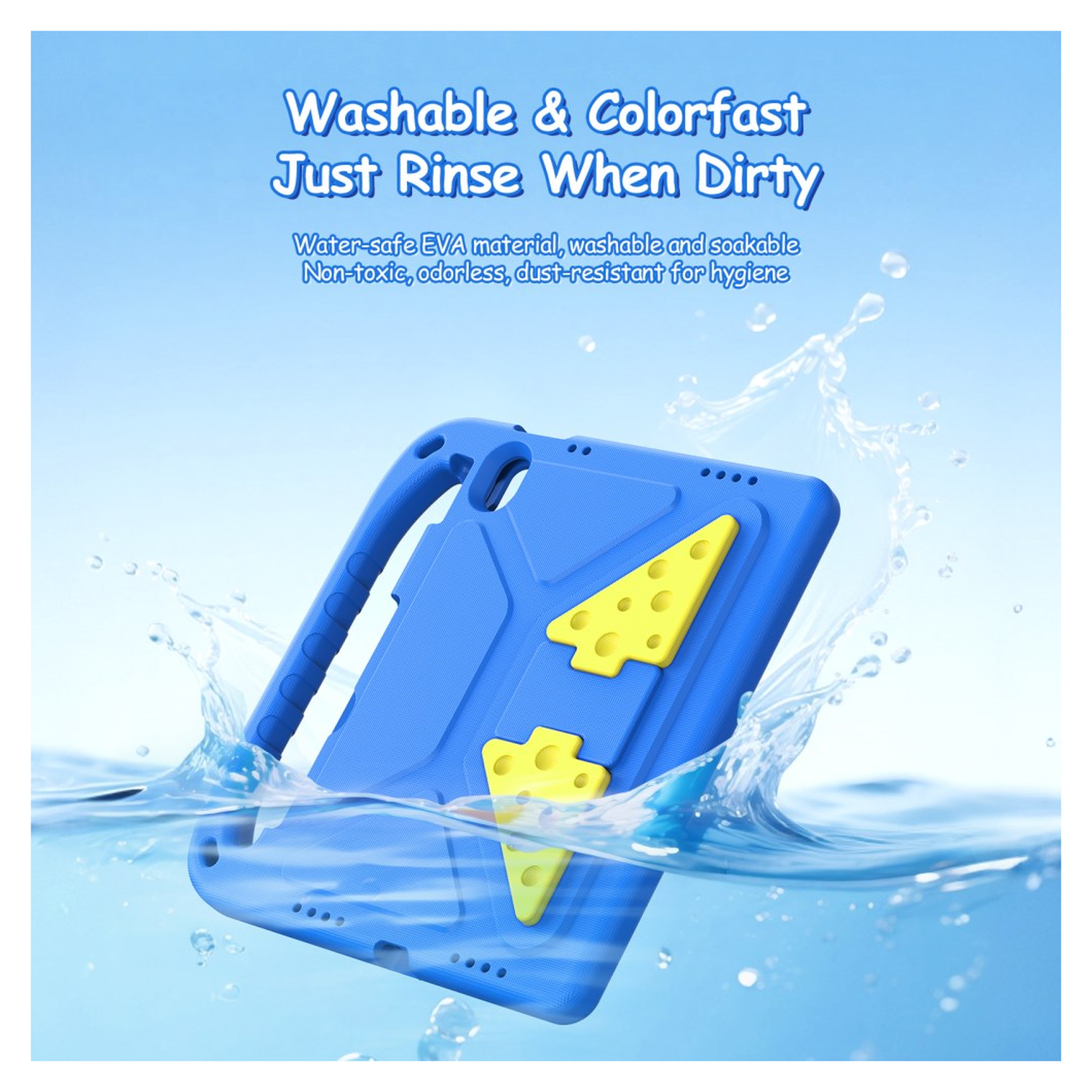 Dux Ducis PUFF iPad 11 (2025) / 10.9 (2022) Kinder Tablethoes met Handvat Blauw afbeelding 8