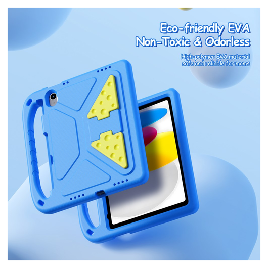 Dux Ducis PUFF iPad 11 (2025) / 10.9 (2022) Kinder Tablethoes met Handvat Blauw afbeelding 4