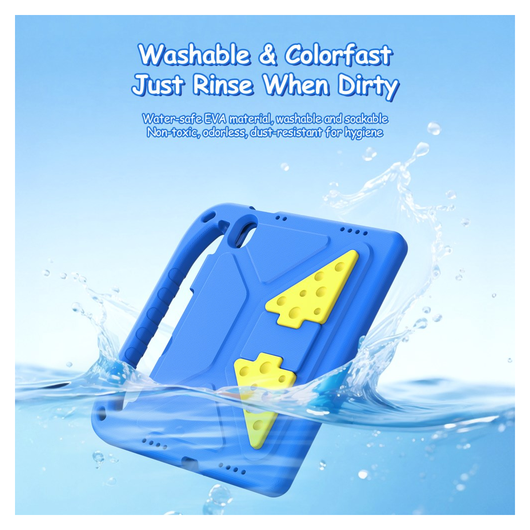 Dux Ducis PUFF iPad 11 (2025) / 10.9 (2022) Kinder Tablethoes met Handvat Blauw afbeelding 8