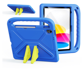 Dux Ducis PUFF iPad 11 (2025) / 10.9 (2022) Kinder Tablethoes met Handvat Blauw