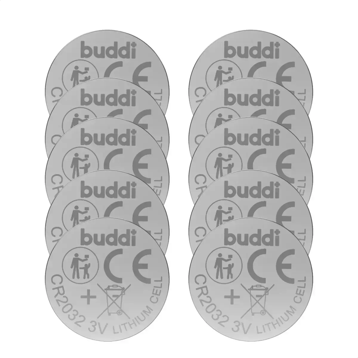 Buddi Apple AirTag Batterij CR2032 Lithium Knoopcelbatterij 210mh / 3V (10-Pack) afbeelding 10