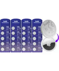 Buddi Apple AirTag Batterij CR2032 Lithium Knoopcelbatterij 210mh / 3V (20-Pack) afbeelding