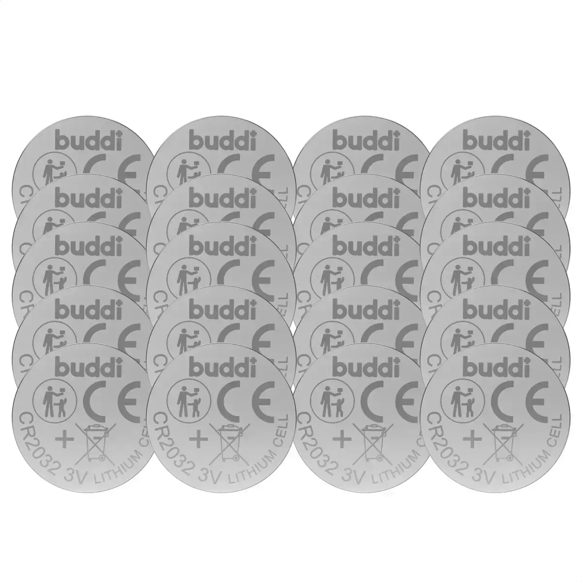 Buddi Apple AirTag Batterij CR2032 Lithium Knoopcelbatterij 210mh / 3V (20-Pack) afbeelding 10