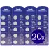 Buddi Apple AirTag Batterij CR2032 Lithium Knoopcelbatterij 210mh / 3V (20-Pack) afbeelding 2
