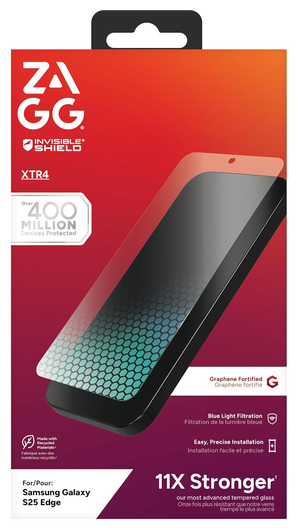 ZAGG InvisibleShield Glass XTR4 Samsung Galaxy S25 Edge Screen Protector afbeelding 4