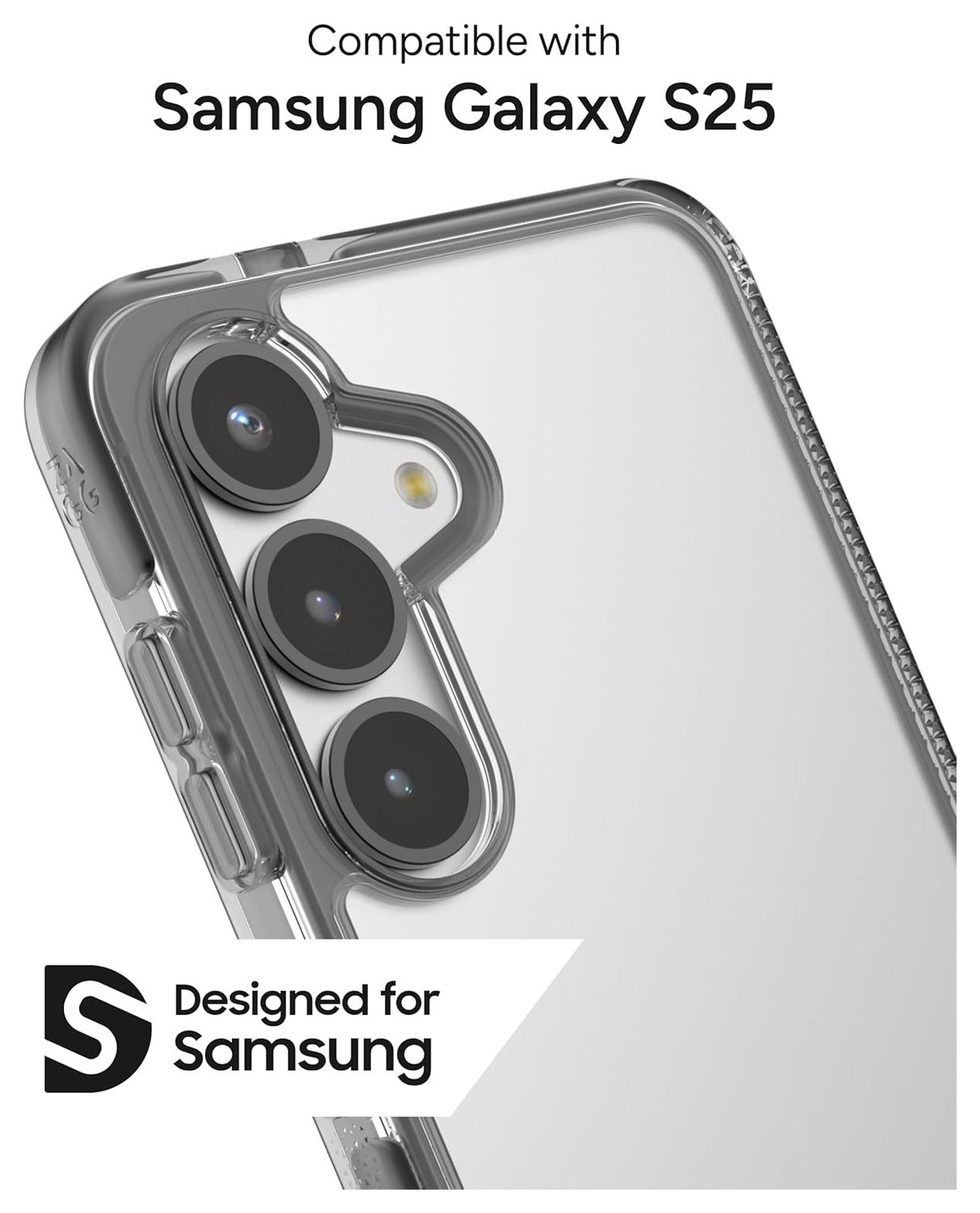 ZAGG Santa Cruz Samsung Galaxy S25 Edge Hoesje Back Cover Zwart afbeelding 4