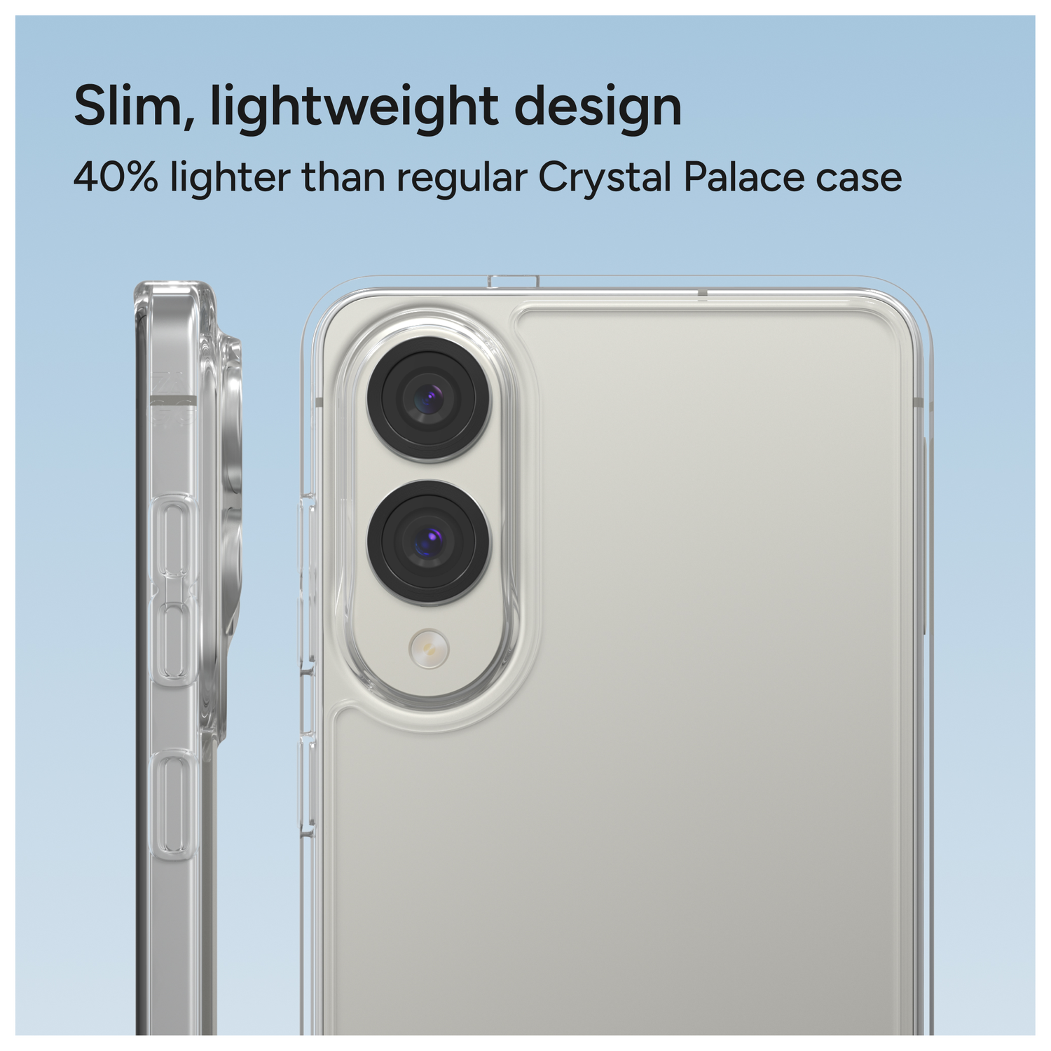 ZAGG Crystal Palace Lite Samsung Galaxy S25 Edge Hoesje Back Cover Transparant afbeelding 5