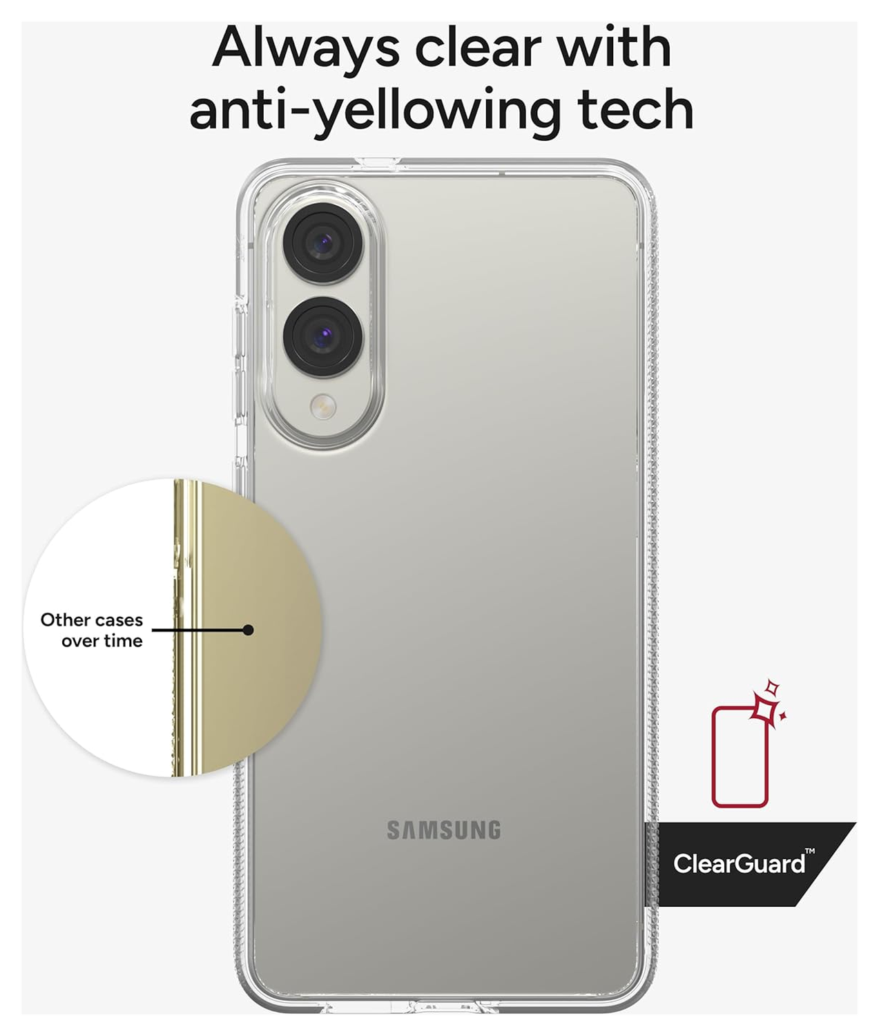 ZAGG Crystal Palace Samsung Galaxy S25 Edge Hoesje 4M DropProof Transparant afbeelding 4
