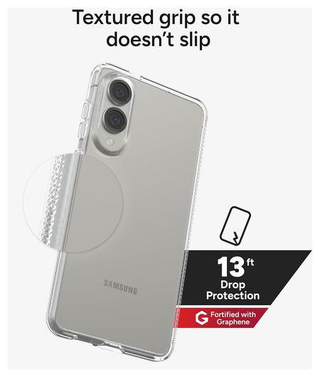ZAGG Crystal Palace Samsung Galaxy S25 Edge Hoesje 4M DropProof Transparant afbeelding 3