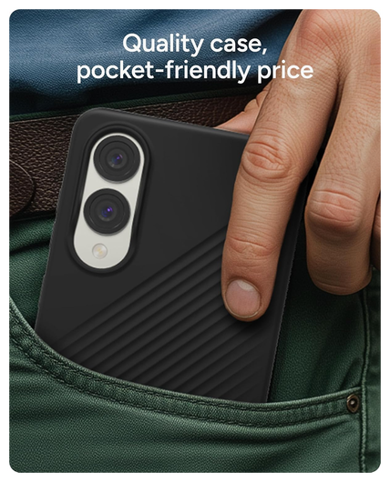 ZAGG Luxe Samsung Galaxy S25 Edge Hoesje Back Cover 3M Valbescherming Zwart afbeelding 5