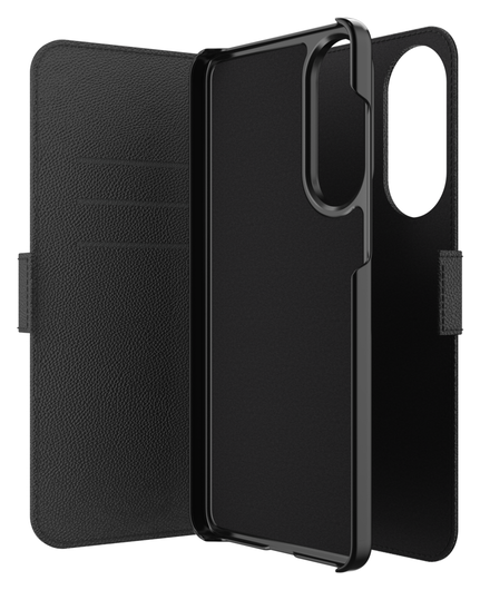 ZAGG Folio Samsung Galaxy S25 Edge Hoesje Portemonnee Book Case Zwart afbeelding 3