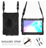 Samsung Galaxy Tab Active 5 Pro Hoes Back Cover met Kickstand en Handriem Zwart afbeelding 6