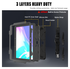 Samsung Galaxy Tab Active 5 Pro Hoes Back Cover met Kickstand en Handriem Zwart afbeelding 8