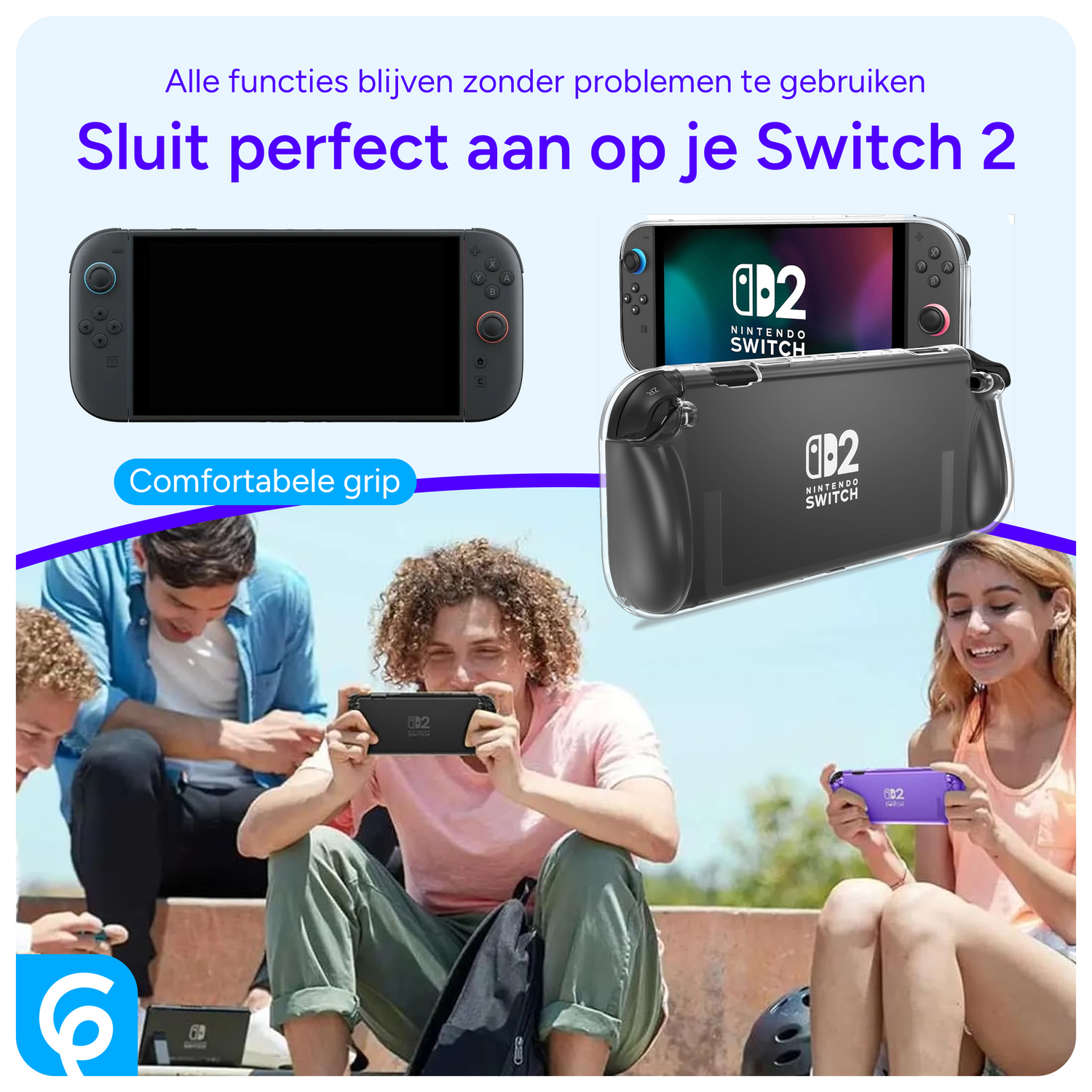 Nintendo Switch 2 Hoesje TPU Back Cover Transparant afbeelding 3