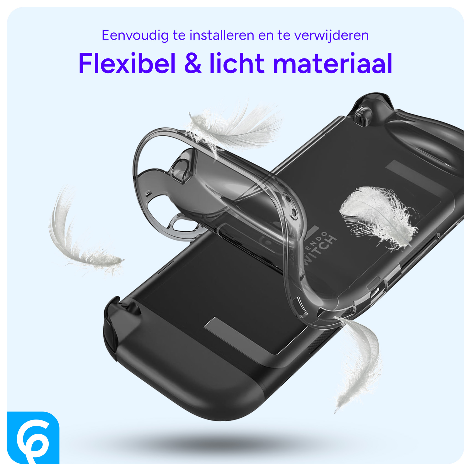 Nintendo Switch 2 Hoesje TPU Back Cover Transparant Zwart afbeelding 4