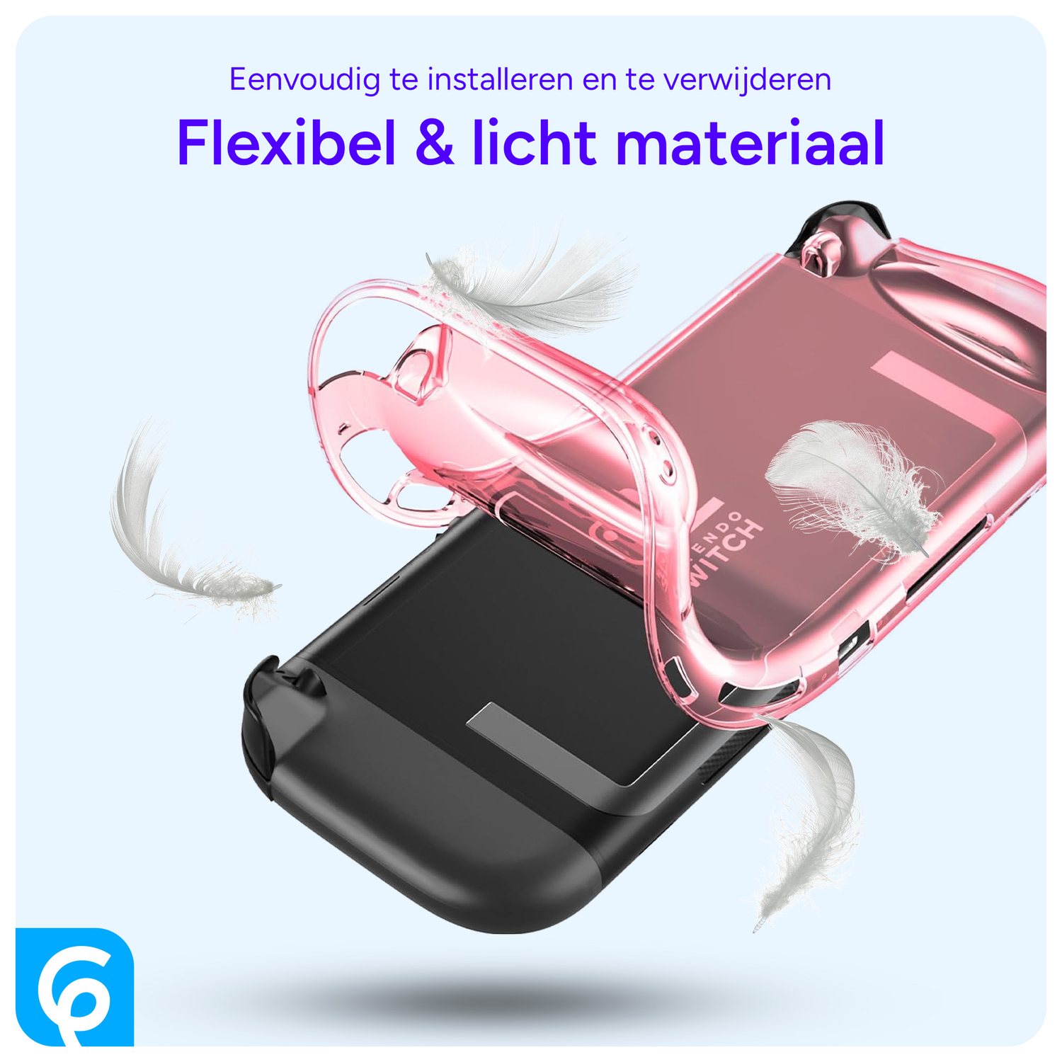 Nintendo Switch 2 Hoesje TPU Back Cover Transparant Roze afbeelding 4