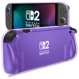 Nintendo Switch 2 Hoesje TPU Back Cover Transparant Paars