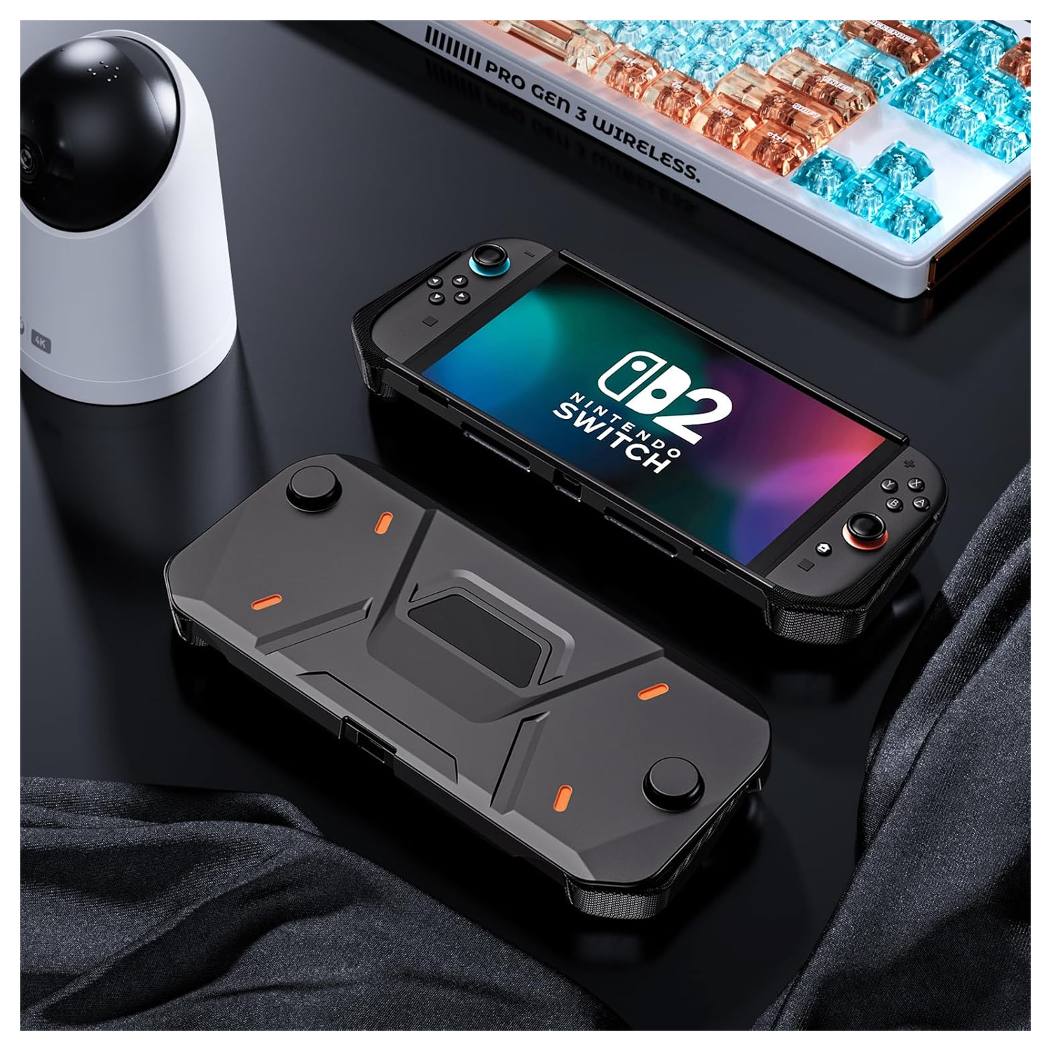 Nintendo Switch 2 Hoesje Beschermhoes Full Protect Case Zwart afbeelding 8