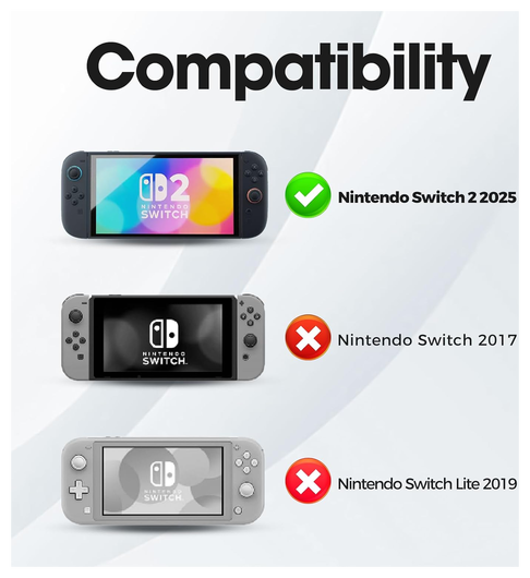 Nintendo Switch 2 Hoesje Beschermhoes Full Protect Case Zwart afbeelding 2