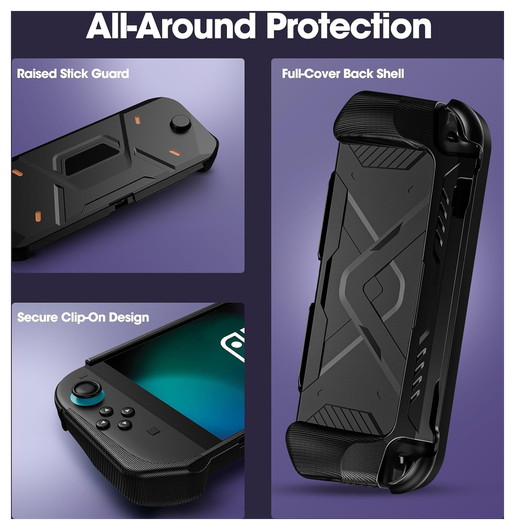 Nintendo Switch 2 Hoesje Beschermhoes Full Protect Case Zwart afbeelding 3