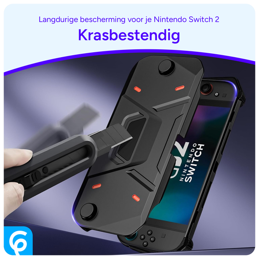 Nintendo Switch 2 Hoesje Beschermhoes Full Protect Case Zwart afbeelding 3