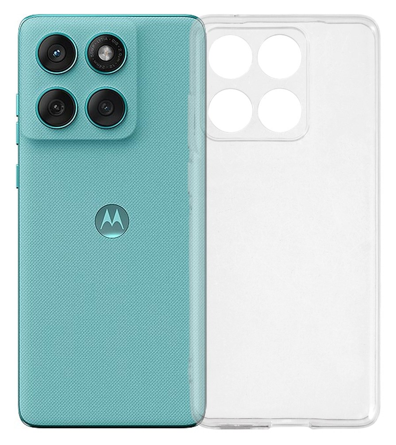 Motorola Edge 60 Fusion Hoesje Dun TPU Back Cover Transparant afbeelding 1