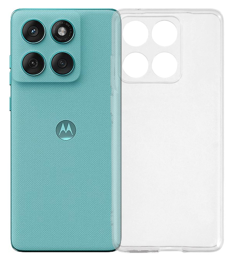 Motorola Edge 60 Fusion Hoesje Dun TPU Back Cover Transparant afbeelding 1