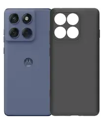 Motorola Edge 60 Fusion Hoesje Dun TPU Back Cover Matte Zwart afbeelding