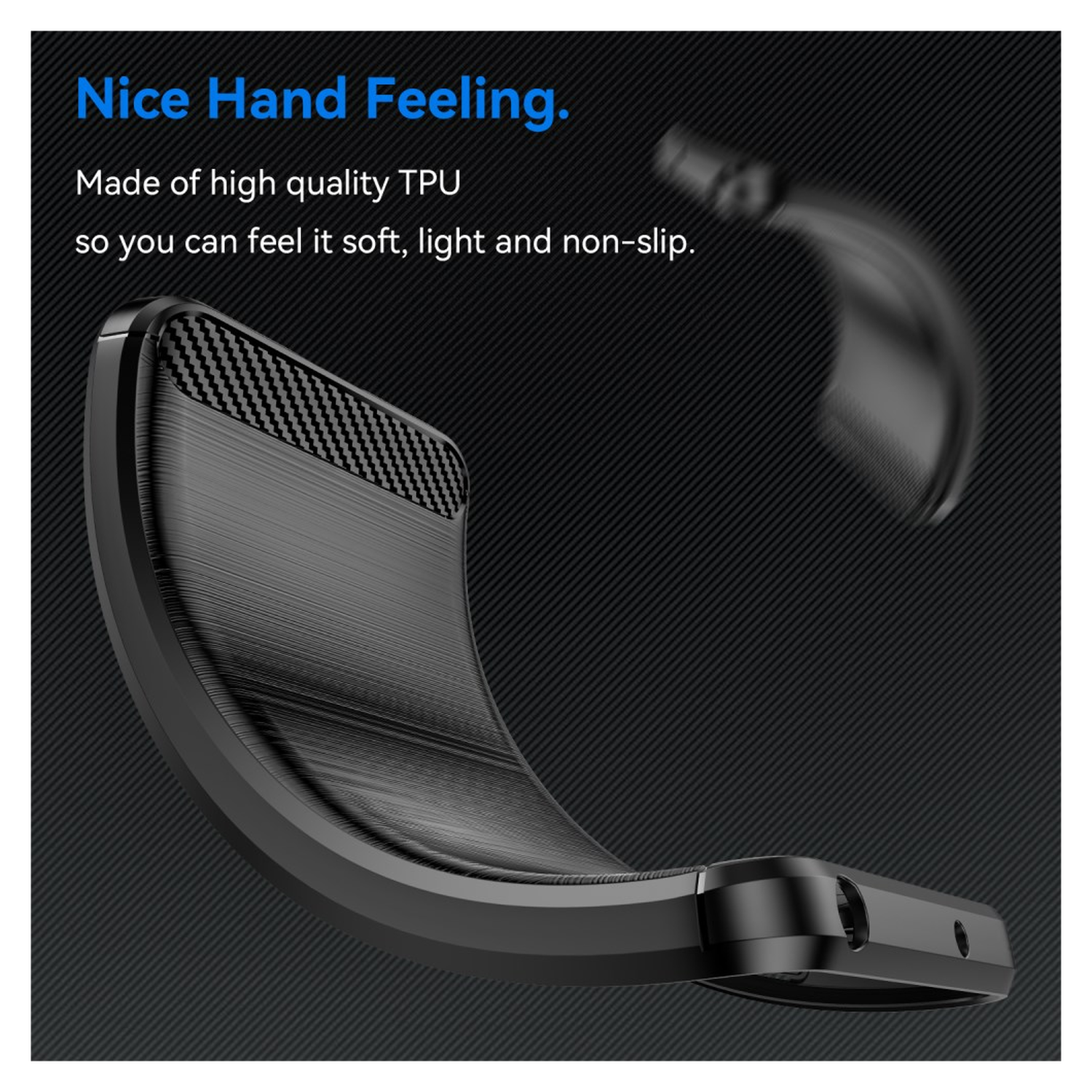 Motorola Edge 60 Fusion Hoesje Geborsteld TPU Flexibele Back Cover Zwart afbeelding 5