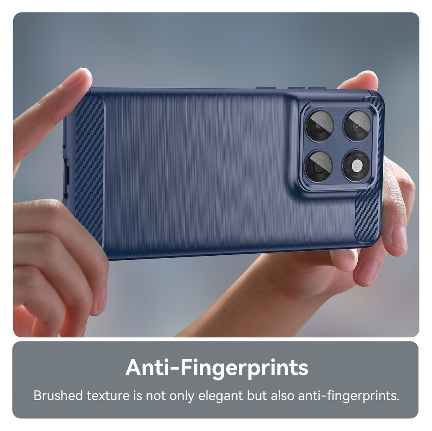 Motorola Edge 60 Fusion Hoesje Geborsteld TPU Flexibele Back Cover Blauw afbeelding 6