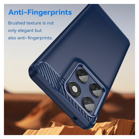 Motorola Edge 60 Fusion Hoesje Geborsteld TPU Flexibele Back Cover Blauw afbeelding 4