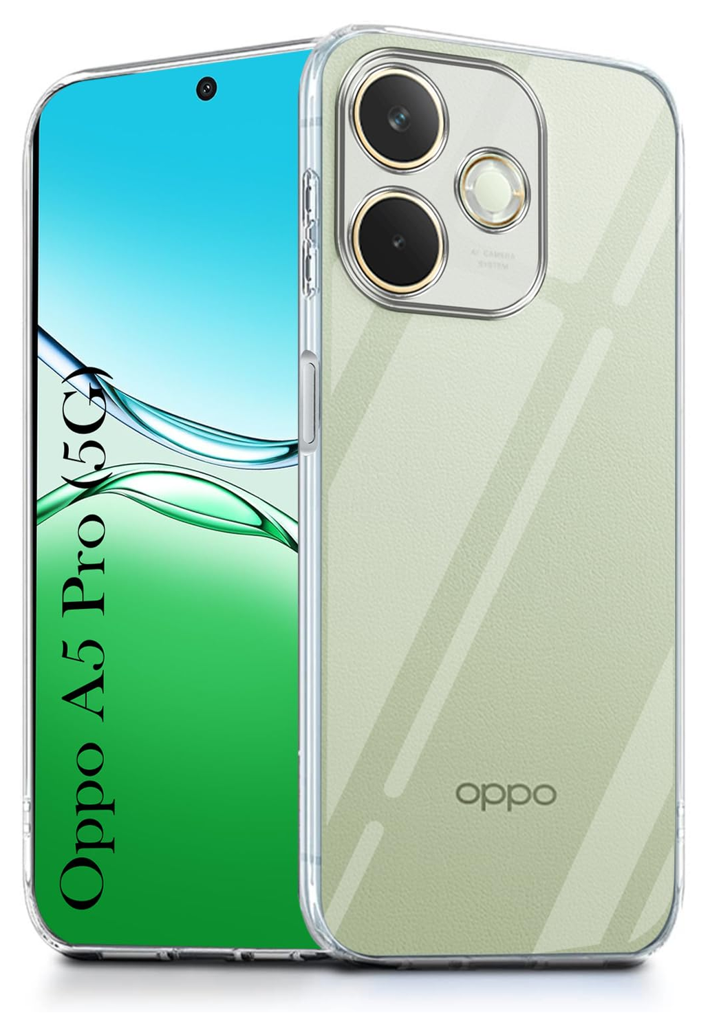 Oppo A5 Pro Hoesje Dun TPU Back Cover Transparant afbeelding 1