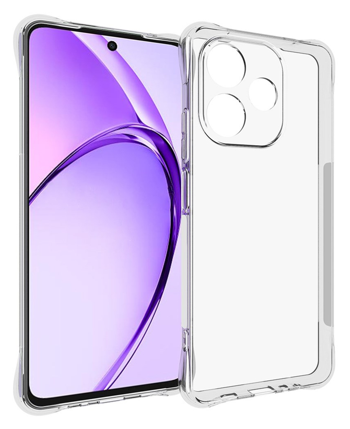 Oppo A5 Pro Hoesje Schokbestendig en Dun TPU Back Cover Transparant afbeelding 1