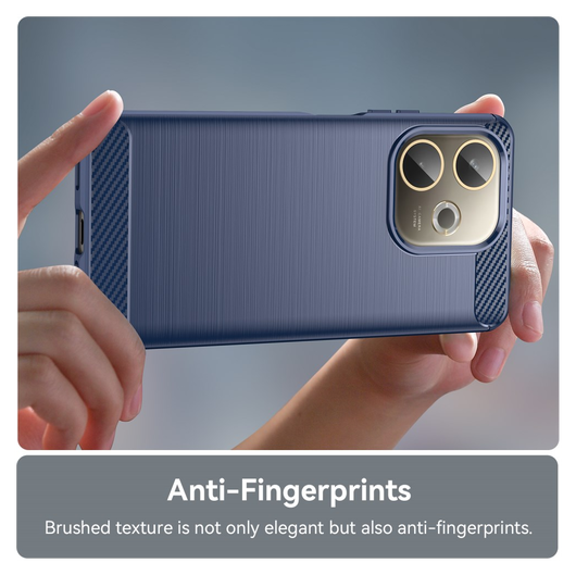Oppo A5 Pro Hoesje Geborsteld TPU Flexibele Back Cover Blauw afbeelding 6