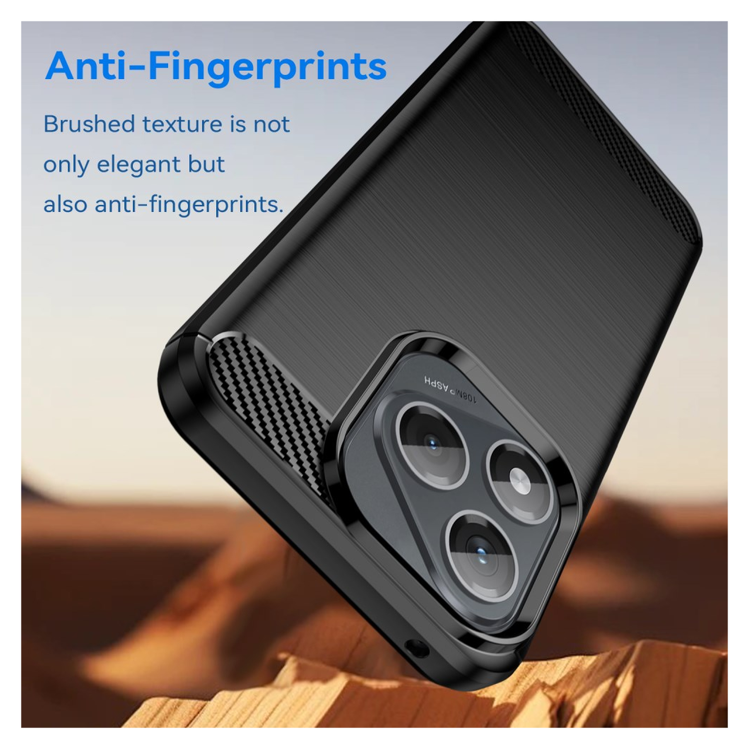 Honor 400 Lite Hoesje Geborsteld TPU Flexibele Back Cover Zwart afbeelding 4
