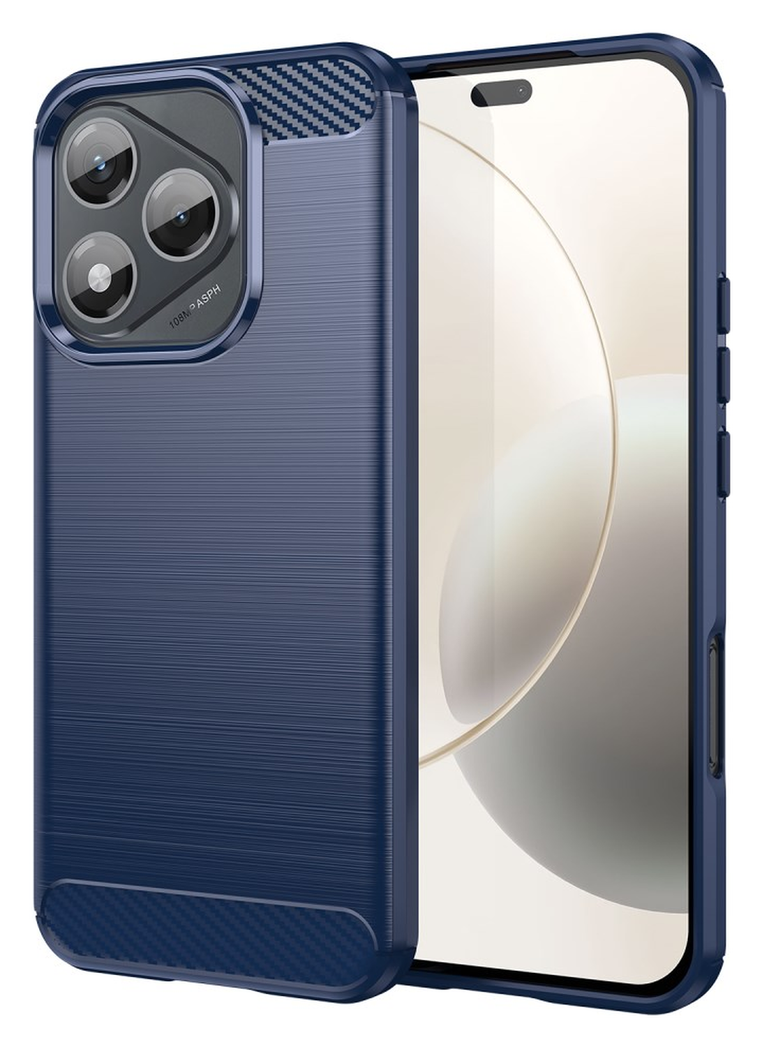 Honor 400 Lite Hoesje Geborsteld TPU Flexibele Back Cover Blauw afbeelding 1