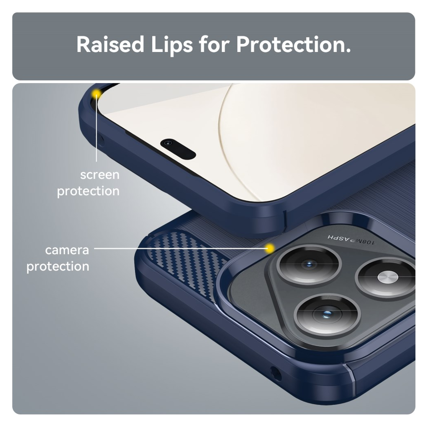 Honor 400 Lite Hoesje Geborsteld TPU Flexibele Back Cover Blauw afbeelding 7
