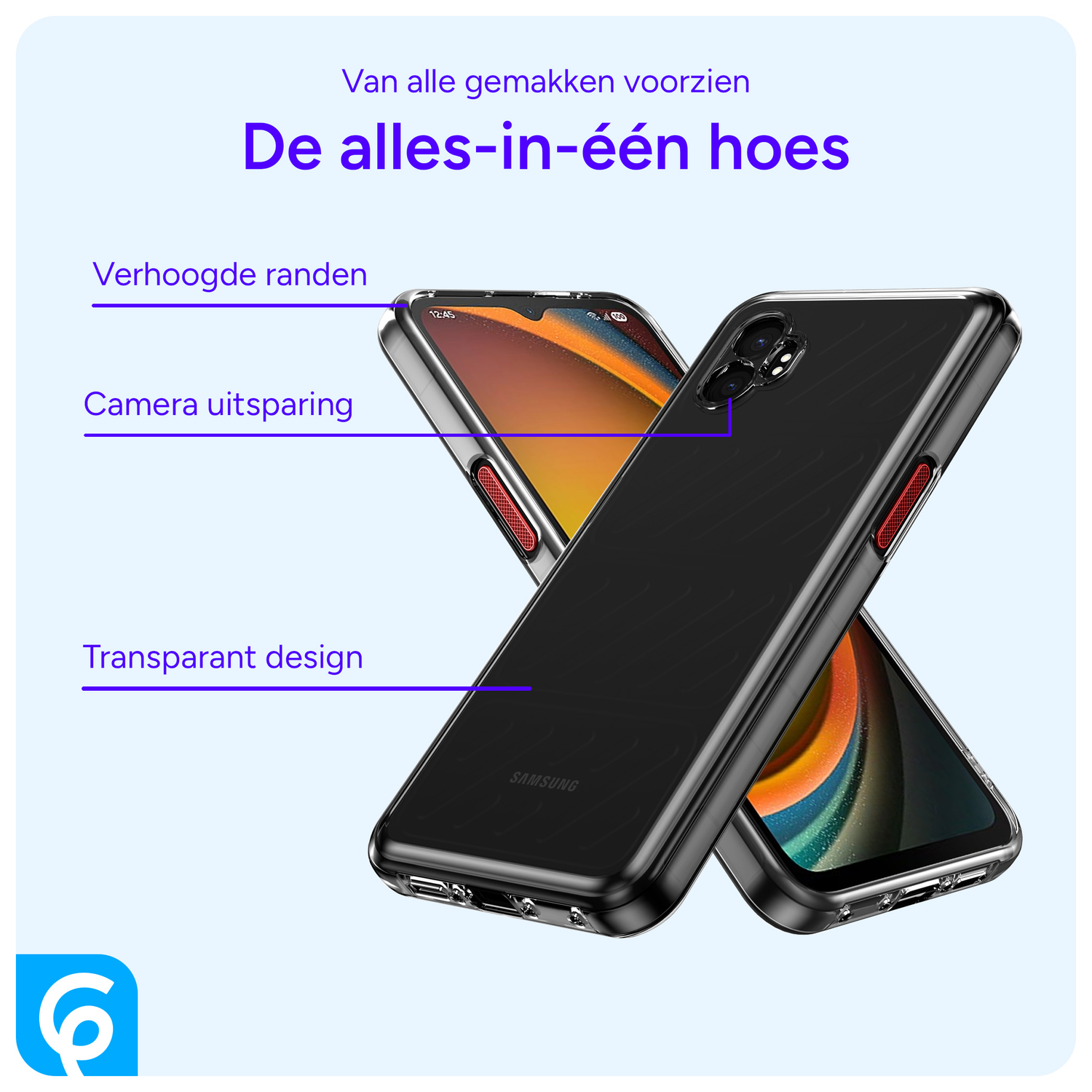 Samsung Galaxy Xcover 7 Pro Hoesje Dun TPU Back Cover Transparant afbeelding 3