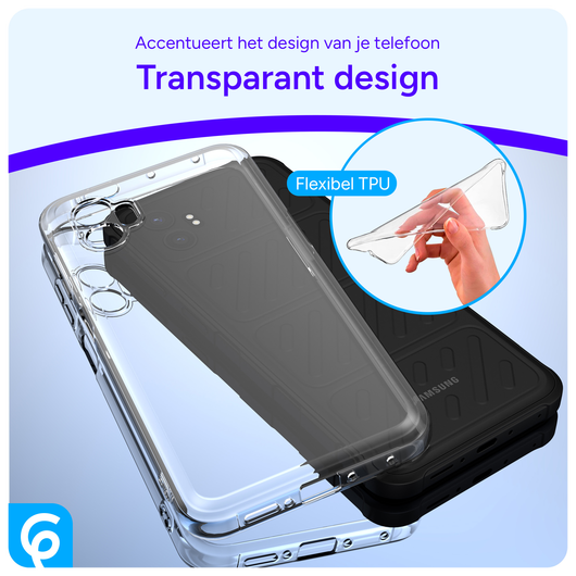 Samsung Galaxy Xcover 7 Pro Hoesje Dun TPU Back Cover Transparant afbeelding 4