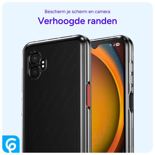 Samsung Galaxy Xcover 7 Pro Hoesje Dun TPU Back Cover Transparant afbeelding 2