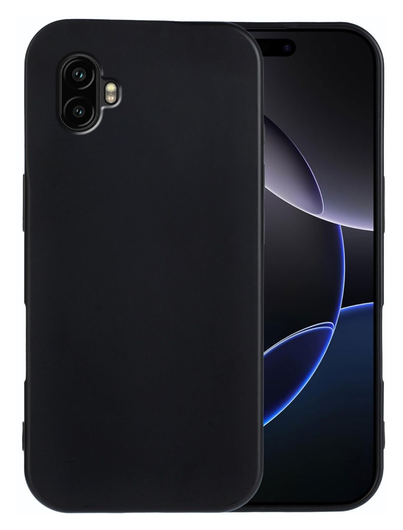 Samsung Galaxy Xcover 7 Pro Hoesje Dun TPU Back Cover Matte Zwart afbeelding 1