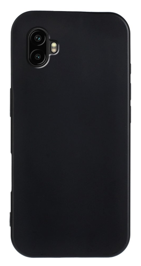 Samsung Galaxy Xcover 7 Pro Hoesje Dun TPU Back Cover Matte Zwart afbeelding 2