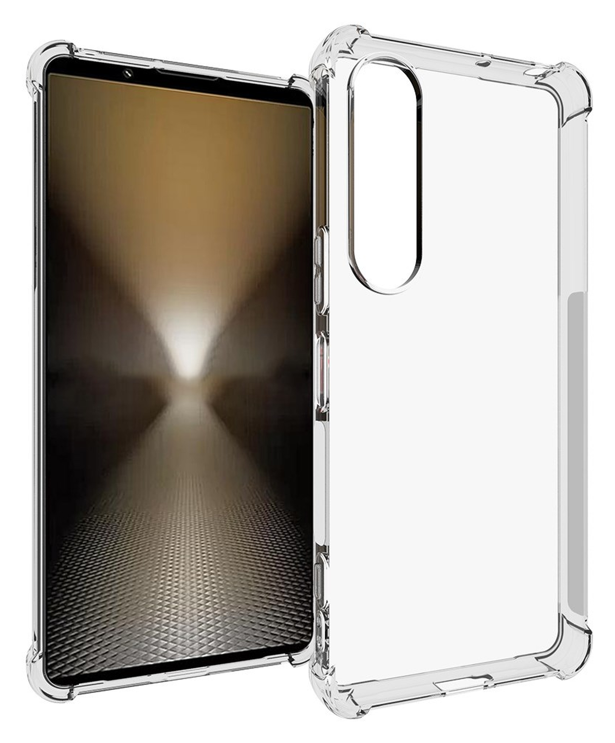 Sony Xperia 1 VII Hoesje Schokbestendig en Dun TPU Back Cover Transparant afbeelding 1
