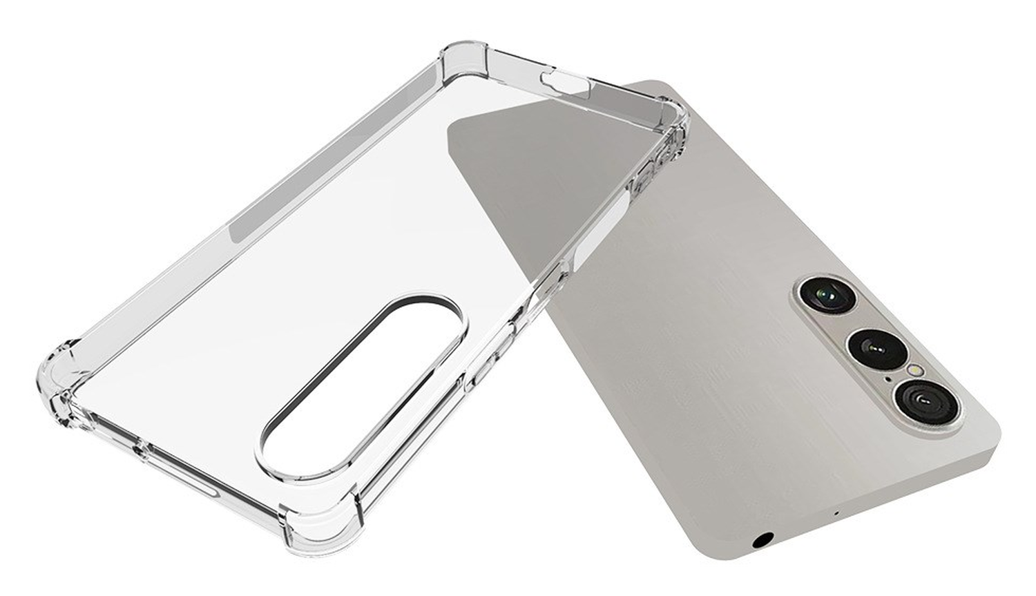 Sony Xperia 1 VII Hoesje Schokbestendig en Dun TPU Back Cover Transparant afbeelding 2